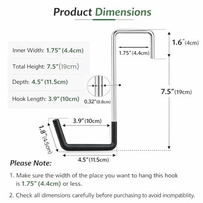 10 Pack Heavy Duty Garage Hooks for Hanging, Bike Hooks for Garage Storage, Large S Hooks Ladder Hanger Rafter Hooks for Garage Storage Organizer