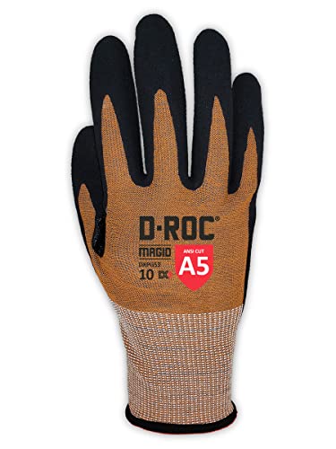MAGID D-ROC ANSI A5 DX+ Technology VersaTek Grip Work Gloves, 36 Pairs, Size 5/XXS, DXPG53 - size: 5/XXS, style: 36 Pairs