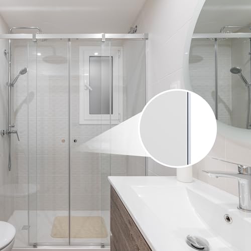 Yecaye 3 Pack Shower Door Seal,Shower Door Sweep,Frameless Glass Seal Strip for Side Door,Stop Leaks and Create a Water Barrier Guard (Side-3/8 x39) - style: Side-3/8"x39"