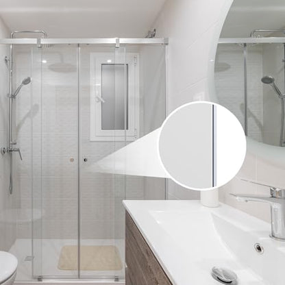 Yecaye 3 Pack Shower Door Seal,Shower Door Sweep,Frameless Glass Seal Strip for Side Door,Stop Leaks and Create a Water Barrier Guard (Side-3/8 x39) - style: Side-3/8"x39"