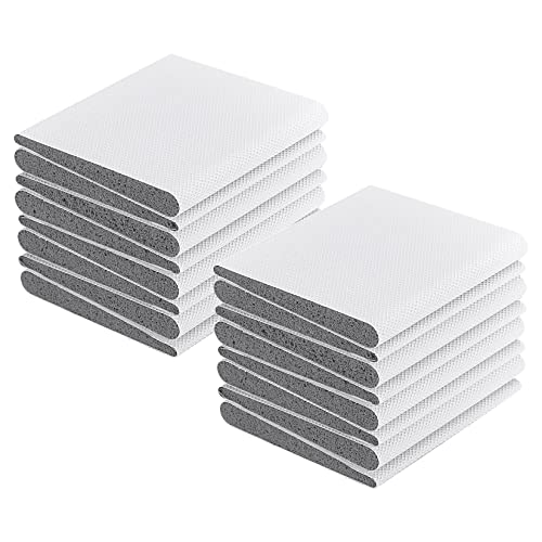 wugongshan 16 Pcs Door Corner Seals, Weather Stripping Draft Stopper Self-Adhesive, Exterior Door Jamb Frame Seal Foam for Draft Weather Protection, Isolation of Noise, Corner Seal