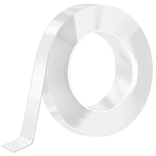 Nano Strong Mounting Adhesive Tape Double Sided Tape Heavy Duty Removable Clear Two Sided Double Stick Wall Tape 0.78in*16.4ft - size: B:0.78inch*16.4ft