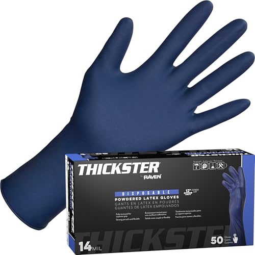 SAS 6603 (1 box) Thickster Textured Safety Latex Gloves, Large