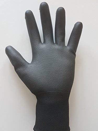 Northstar Tactigrip General Purpose Polymer Coated Gloves Size 11 for 200+ Pound Weight, Black Collar