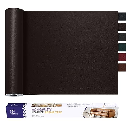 Leather Repair Patch Tape Kit, Self Adhesive Leather Repair for Furniture, Couch, Sofa, Car Seats,Office Chair,Vinyl Repair Kit.30inx16in - color: Dark Brown, size: 30 in X 16 in