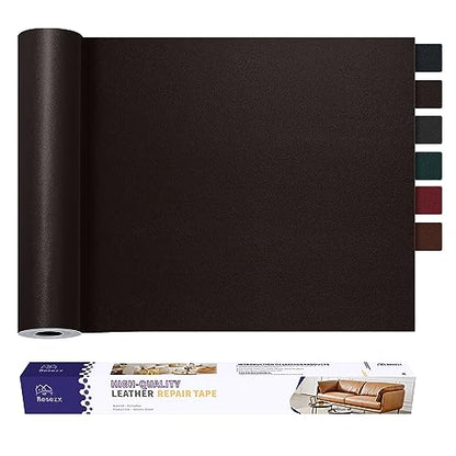 Leather Repair Patch Tape Kit, Self Adhesive Leather Repair for Furniture, Couch, Sofa, Car Seats,Office Chair,Vinyl Repair Kit.30inx16in - color: Dark Brown, size: 30 in X 16 in