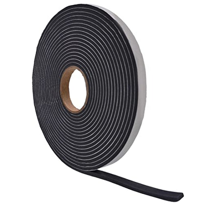 WOD SSFLDFT Insulation Foam Tape Self Adhesive - 1/16 Thick x 3/4 Width - 150 feet - Made in USA Weather Stripping, HVAC, Sealing Doors, Windows, Pipes, Cooling, Sound Proof, and Air Conditioning. - size: Width: 3/4 inch