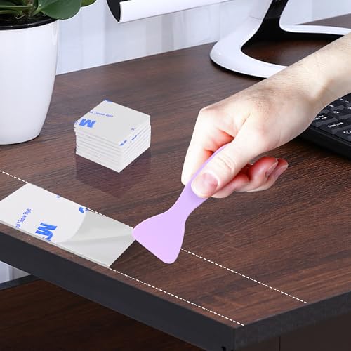 100 Pcs Double Sided Foam Tape Heavy Duty Mounting Tape, Waterproof,Removable,Sticky Pad for Car, Home, Office Decor,26 x 26 x 2mm, (White Square)