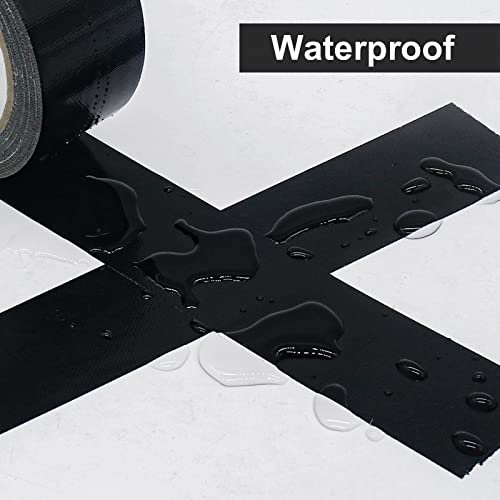 JIALAI HOME Heavy Duty Duct Tape, Black Tape 2 Inches x 30 Yards 3-Pack, 8.27 mil, Strong, Flexible, No Residue, All-Weather and Tear by Hand - for Repairs, Industrial, Professional Use - color: Black