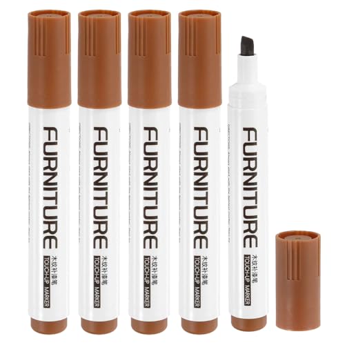 uxcell Furniture Markers Touch Up, 5pcs Furniture Repair Kit Wood Filler Sticks Wood Markers for Scratches Wooden Floor Table Cabinet Laminate Frames, Maple - color: Maple