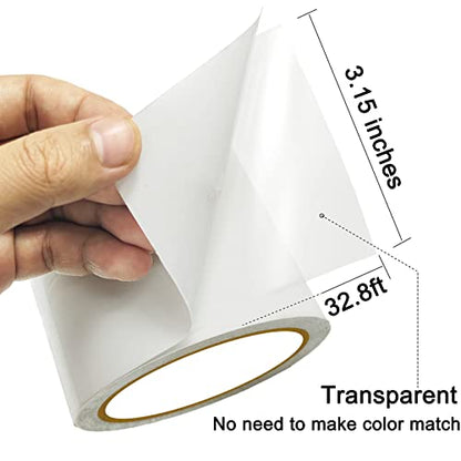 Awning Repair Kit - Waterproof Fabric Repair Tape for Boat Covers, Tent, RV Covers, Tarp, Sail - size: 32.8ft x 3.15in