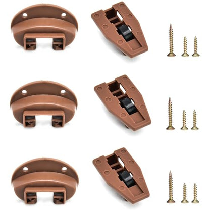 Surf turtle 3 Pack Drawer Slide Track Guide Glide, Center Mount Drawer Replacement Parts Compatible with Kenlin Rite Trak 2 System for Dresser Nightstand - style: 3 Pack
