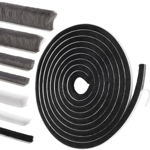 Self-Adhesive Weather Stripping Seal for Doors & Windows – Soundproof Insulation Gap Filler for Sliding, Exterior, Front, and Jamb Frames – 0.6" x 0.35" x 33 ft, Black - color: Black, size: 0.6" x 0.35" x 33 ft