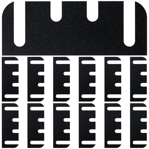 12 PCS Door Hinge Shims, 4 Inch Door Hinge Spacers Kit, Trimmable Hinges Shims PC Material for Door Repair & Alignment,0.05” Thickness, C-Hole - color: 4" 4 hole-12 PCS