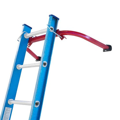Ladder Stabilizer, Roof Ladder Standoff, Extention Ladder Accessory for Roof Gutter and Wall, Heavy Duty Wing Span with Non-Slip Rubber Pad, Orange