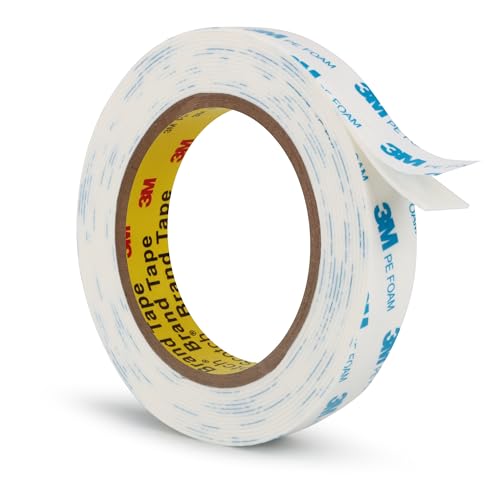 3M Double Sided Tape 0.75"×16.5Ft, No Damage Double Sided Wall Tape, Heavy Duty PE Foam Mounting Tape Removable Waterproof for Home Office Decor Crafts Arts DIY Paint Picture Poster - size: 0.75"x16.5ft