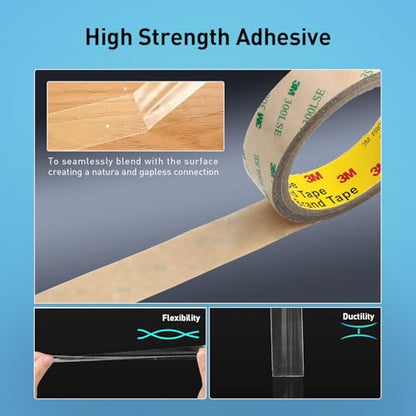 Double Sided Tape 9495LE 3/4" x 18Ft Made of 3M Pack of 1 Heavy Duty Clear Adhesive Tape for Electronics Bonding Attachment Laptop Phone Repairs Arts Crafts Leather Work Card Making - size: 3/4" x 18Ft