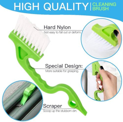 16 Pcs Crevice Cleaning Brush, Corner Brush, Screen Cleaner Brush, Cleaning Tools for Housekeeping, Garbage Disposal Cleaner Brush, Window Track Cleaning Tools, Kitchen - size: 16pieces
