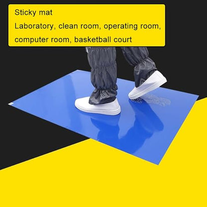 Cleanroom Sticky Mats 30 Sheets, 24x36in - Ideal for Construction Sites, Hospitals, Tattoo Studios, Home Use - Gray, 26x45in Option Available - color: Gray, size: 26x45in