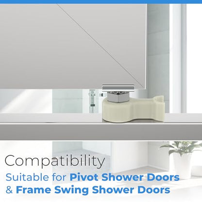 PalpitateC Glass Shower Door Repair Kit with Stainless Steel Pivot Pin and Plastic Pivot Bushing Replacement for Framed Shower Doors - size: #SDPP01 and #SDPB1871