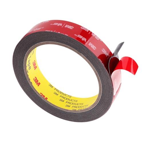 Double Sided Tape 0.79" x 15.4Ft Heavy Duty Mounting Tape Made of 3M Strong Adhesive Waterproof Foam Tape for Automotive Interior Exterior Use and Home Office Deco Use - size: 0.79" x 15.4Ft