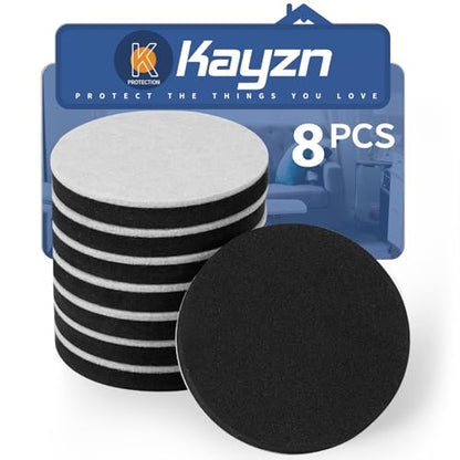8pcs Furniture Sliders, 3-1/4" Round Sliders for Hardwood Floors, Moving Pads Sliders for Heavy Furniture, Felt Furniture Sliders for Tile Floors - Move Furniture with Ease! - size: 8pcs 3 1/4 inch