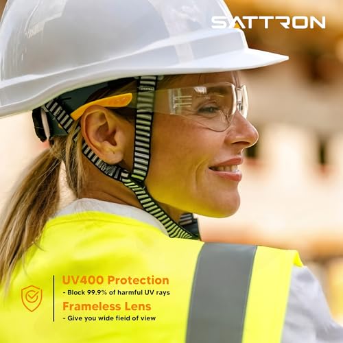 Clear Safety Glasses 24PK, Protective Eyewear Polycarbonate Lens with Rubber Temples ANSI Z87.1 Anti-Scratch Impact Resistant Eye Protection for Man Woman Clear Lens/Yellow Frame - color: 24pack Clear Lens/Yellow Frame