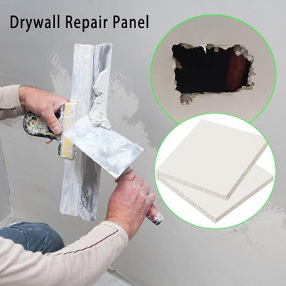 1 Pack Drywall Repair Panel, Drywall Patch Kit Large Hole, Wall Repair Patch Panel for Drywall,Wall Surface Large Hole Fill Quick and Easy Solution.12'' x 12” x 1/2 ”
