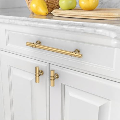 Asidrama 10 Pack 5 Inch(128mm) Champagne Bronze Kitchen Cabinet Handles, Cabinet Pulls Kitchen Cabinet Hardware Cupboard Handles Drawer Pulls - color: Champagne Bronze, size: 5" Hole Center, style: 10 Pack