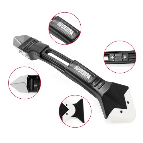 Silicone Caulking Tool Kit, 3-in-1: Grout Sealant Remover,Finishing Scraper Tools - Easy Caulk Removal Sealing Smoothing For Bathtub Toilet Bathroom Shower Corner Tiles Joint Floor Sink