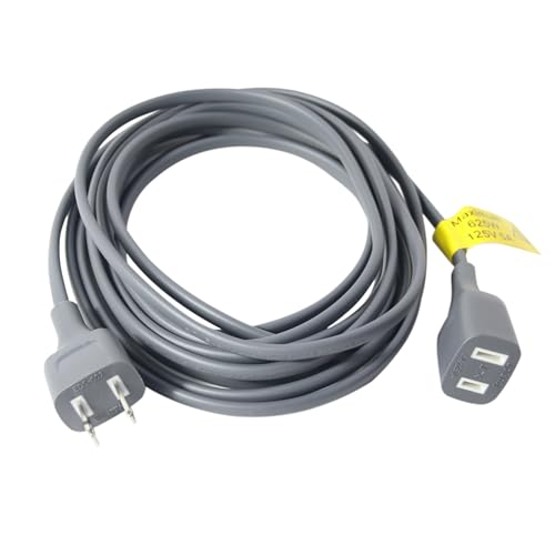 Gray Extension Cord 9FT Thin Flexible Light Duty for Indoor Use 625W 125V 5A 2 Prong Power Cable Plug Ideal for, Humidifier, Holiday Lights, Lamps, Security Cameras, Appliance (1 Pack) - size: 9FT Gray (1Pack)
