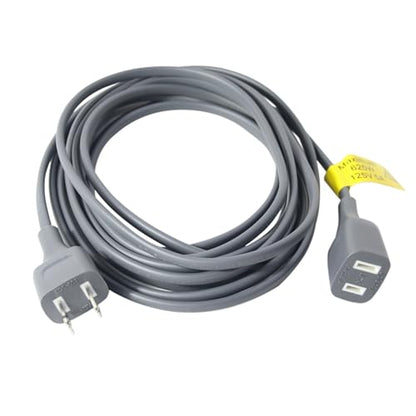 Gray Extension Cord 9FT Thin Flexible Light Duty for Indoor Use 625W 125V 5A 2 Prong Power Cable Plug Ideal for, Humidifier, Holiday Lights, Lamps, Security Cameras, Appliance (1 Pack) - size: 9FT Gray (1Pack)