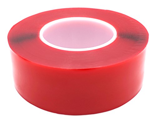 Best 2" Acrylic Double Sided Mounting Tape, Residue Free Upon Removal, Crystal Clear, Heavy Duty, Weather-Resistant (2-Inch x 36-Feet) - size: 2-Inch