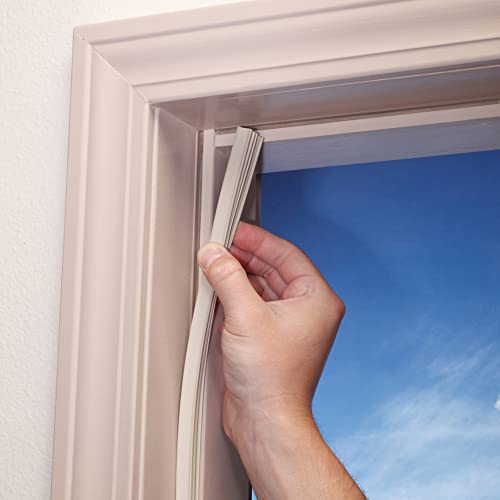 M-D Building Products 01610 Beige Vinyl with Magnetic Strip Top and Sides Door Seal Kit for Steel Doors - color: Beige