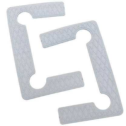 10 PCS Shower Door Hinge Shims Glass Shower Door Hinge Gaskets Anti-Slip Gasket Glass Hinge Replacement Kit Black (Transparent) - color: Transparent