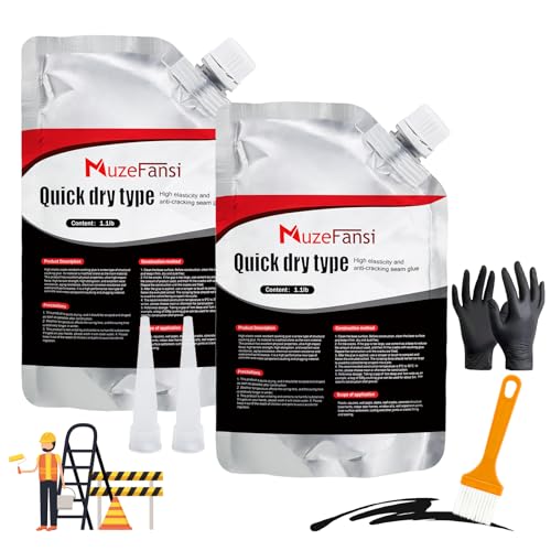 Asphalt Crack Filler, Crack Repair Sealant, Driveway Crack Sealer for Asphalt & Blacktop, Fast-Drying, Weather-Resistant, Easy to Apply Pavement Repair Sealant(2 Pcs,2.2LB) - style: 2 Pcs,2.2LB