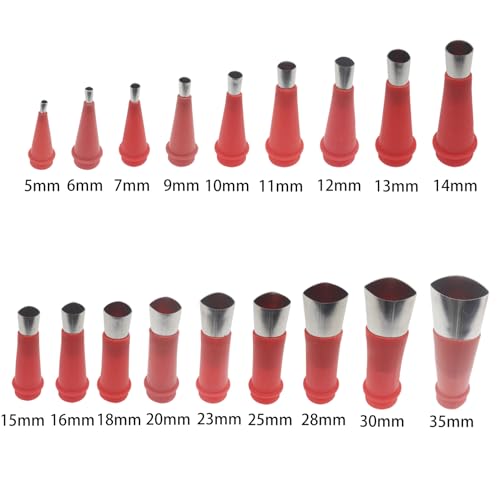 30 Pcs Caulk Finisher Kit Stainless Steel Caulking Nozzle Tips Reusable Caulking Tool Kit with Connection Bases