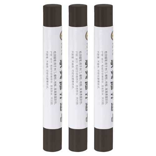 uxcell Furniture Repair Crayons, 3Pcs - Wood Wax Filler Stick, Furniture Markers Touch Up - for Scratches Holes Tables Desks Wooden Floors Cover Ups, Gray Fir - color: Gray Fir