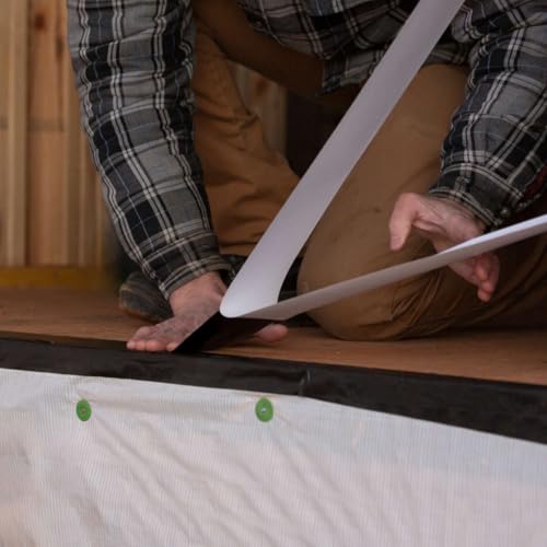 FrogTape Pro Grade Flashing Tape for Windows & Doors, 3.75 Inch Width - 30 Foot Roll, All Weather & UV Resistant Flashing Tape with Advanced Acrylic Adhesive - 10 mils - Black - size: 3.75 Inches X 30 Feet, style: Window & Door