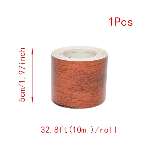 Lilaly 2 inches x 32 feet Wood Grain Repair Tape,Wood Grain Tape,Widely Used for Tables, Doors, Floor and DIY(Yew) - color: Yew