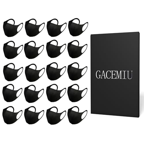 20 Pack Face Mask Unisex Washable and Reusable Comfortable Face Protection from Dust Pollen Pet Dander Fashionable Anti-Smog