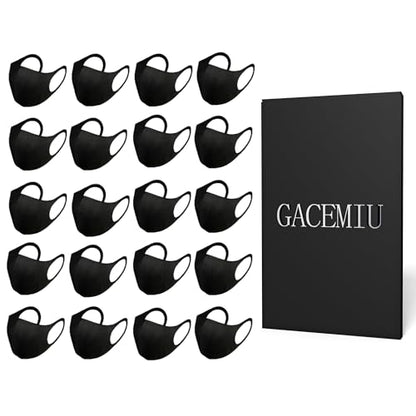20 Pack Face Mask Unisex Washable and Reusable Comfortable Face Protection from Dust Pollen Pet Dander Fashionable Anti-Smog