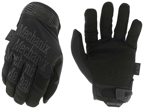 Mechanix Wear Original Tactical Glove - High Performance Anti-Slip Grip Safety Gloves - Impact Resistant & Touchscreen Capable - Small - Covert Black - color: Black, size: Small