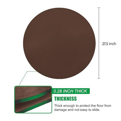 2Pcs Non Skid Rubber Furniture Pads for Recliners,Furniture Grippers, Gripper Pads,Anti Slide Furniture Pads Hardwood Floor Protector,Fits Recliners,Swivel Chairs,Brown Solid Pad (27.5’’ Coffee) - size: R-coffee-2pcs-27.5"