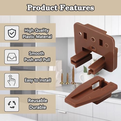Drawer Slides and Guides, 3Pack Plastic Drawer Replacement Part for Center Mount Drawer Slides Track Guide Glide for Dressers Bottom Mount and Kenlin Rite-Trak 1 Drawer Systems