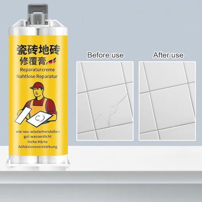 2026 Tile Crack Repair Paste Kit for Wall, Quartz Countertop & Ceramic Surfaces – Porcelain Granite Chip Filler, Grout Concrete Cement Crack Repair Agent