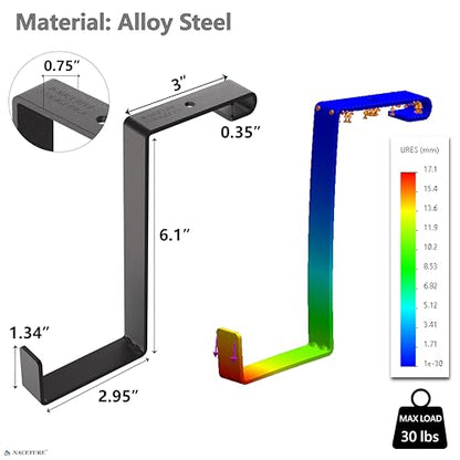 NACETURE Garage Ceiling Hook - Steel, 100% Steel, 2 Pack, Z Style, 2 inches, 8 inches, 4 inches, 35 pounds, Ceiling, Rack, S Hooks, Garage Storage and Organization - color: Z Style 2 Pack