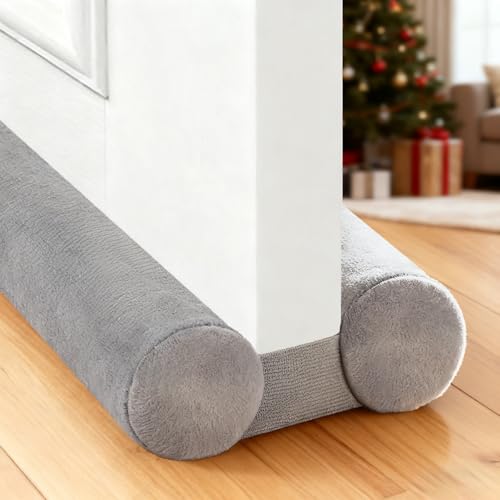Under Door Gap Filler,Door Draft Stopper for Bottom of Doors,Weather Stripping Door Bottom Seal,Adjustable Door Sweep Draft Seal Block Dust,Light, Hot Air and Drafts,30" to 36" Gray - color: Gray