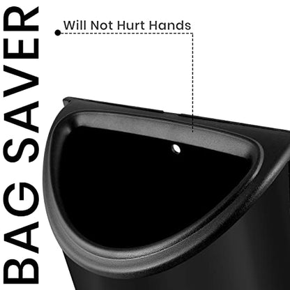 Utopia Kitchen Grocery Plastic Bag Holder and Dispenser Medium, Easy Wall Mount Bag Saver, Stainless Steel, Black - color: Black, size: Medium (Pack of 1)