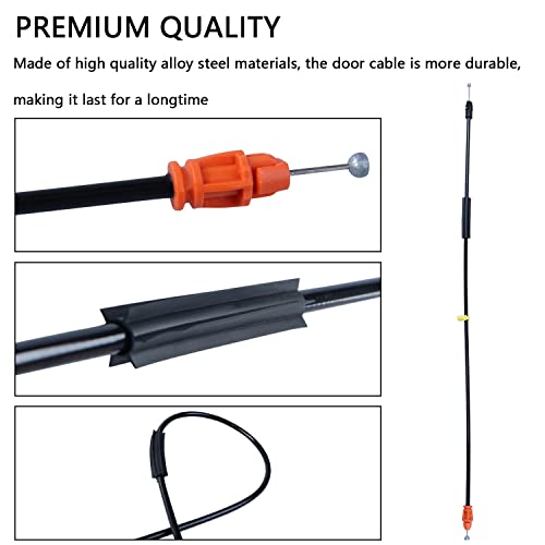 Door Cable Latch Kit Compatible with 2007-2014 Chevy Silverado Tahoe Yukon Sierra Escalade, 25.8" Driver/Passenger Side Front Doors for Power Door Locks-Replace 924-481 22862028 - size: 25.8" Door Latch Release Cable